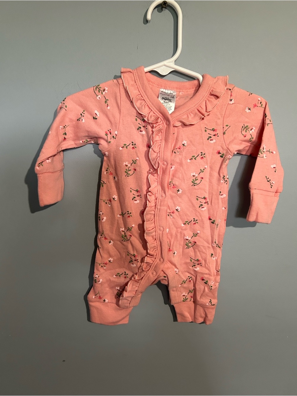 💐 10 for $50 Pink Floral Ruffle Baby One-Piece